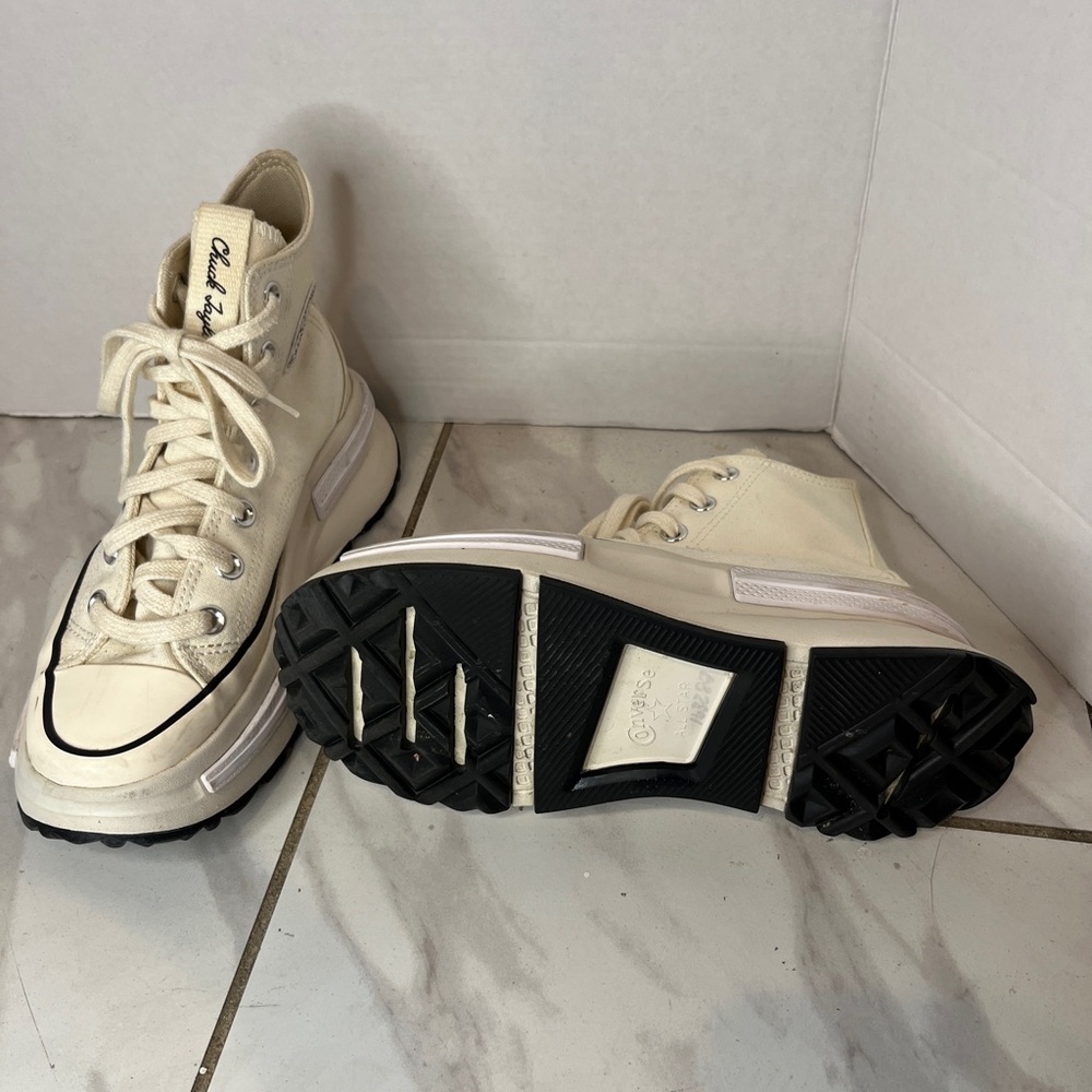 Unisex Converse Run Star Legacy CX Lace Up High Top Shoes Beige Men’s 4 WO’S 5.5 - Picture 9 of 14